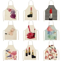 cosmetics series apron kitchen baking accessories korean kitchen supplies aprons for woman coffee shop accessories linen apron