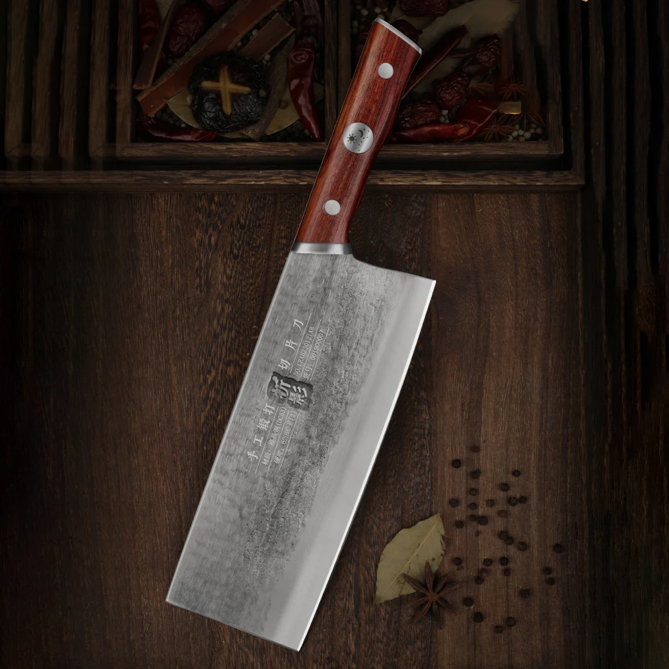 8-дюймовый Нож для нарезки DC53 стальное лезвие деревянная ручка острый мясницкий