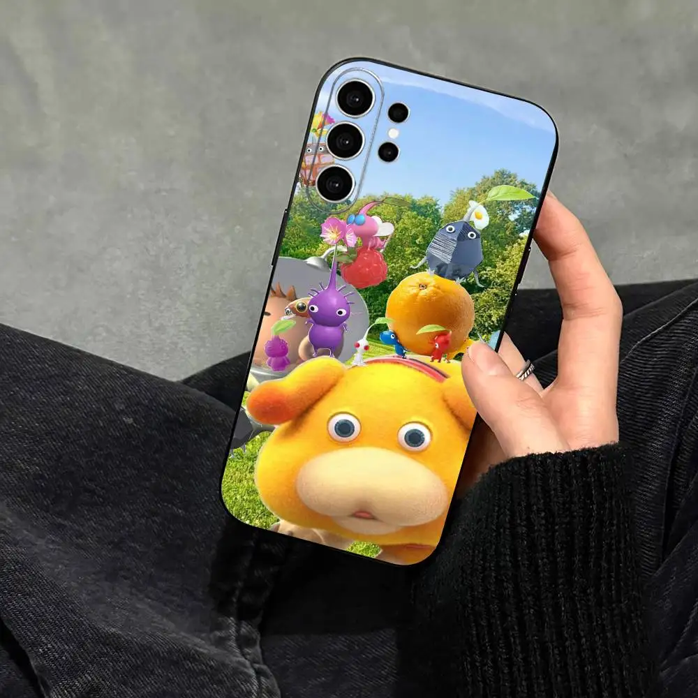 Фото Чехол для телефона Game P-Pikmin 4 для Samsung S25, S24, S21, S22, S23, S30, Ultra, S20, Plus, FE, Note, 10, 9, 5G, черный №3