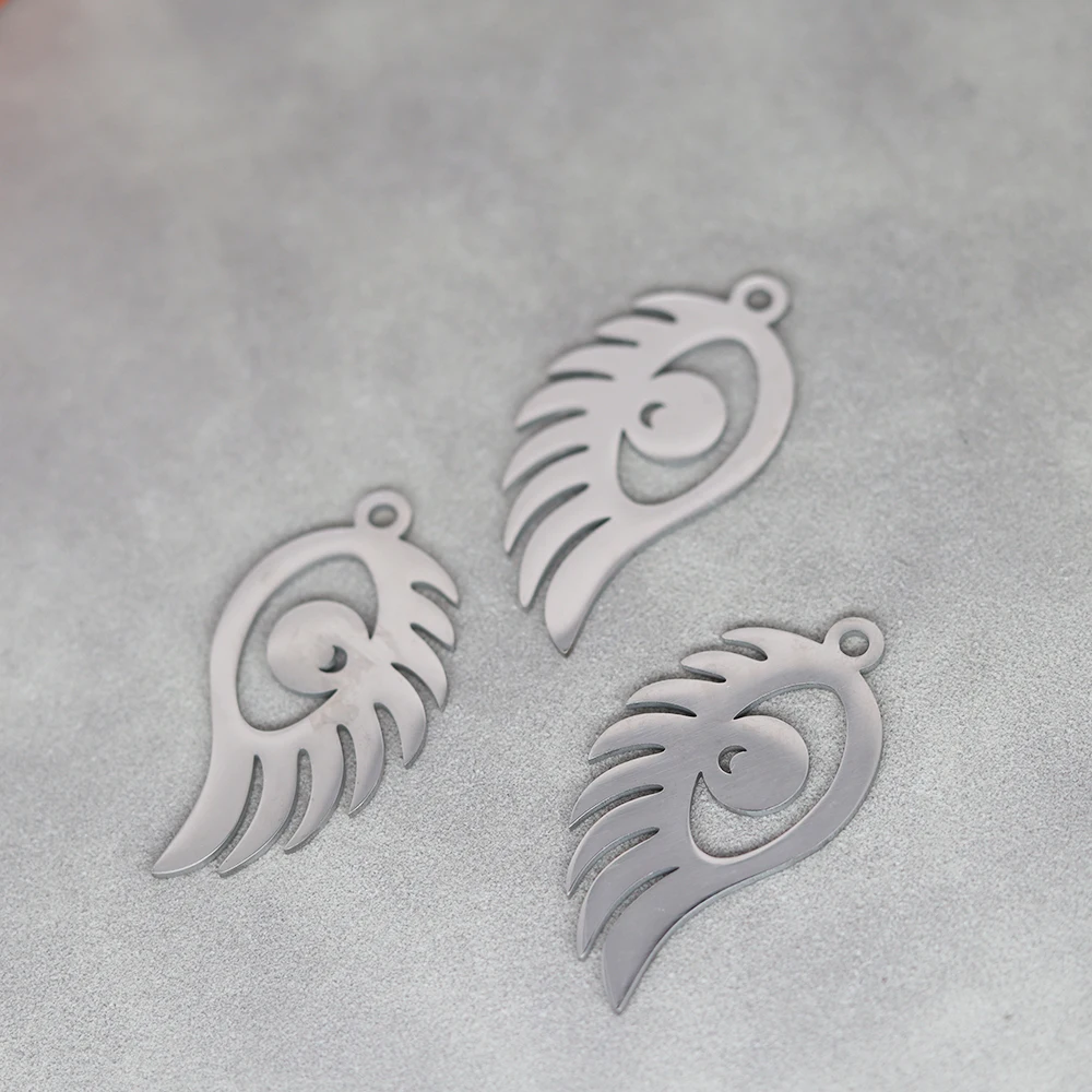 

3pcs/Lot Stainless Steel Evil Eye Eyelash Pendant Accessories For Fashion Jewelry Making DIY Handmade Craft