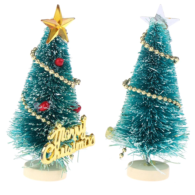

1: 12 Dollhouse DIY Christmas Tree Small Pine Tree Mini Trees Placed on Desktop Home Decor Christmas Dollhouse Decor Kids Gifts