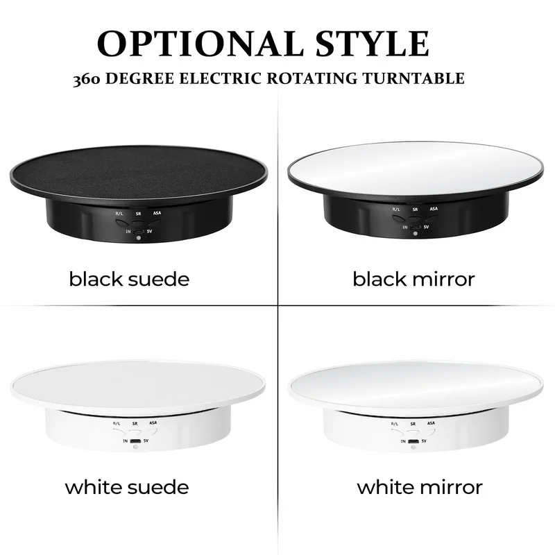 

360 Degree Photography 200MM electric display stand three speed adjustable angle intelligent charging rotating display stand