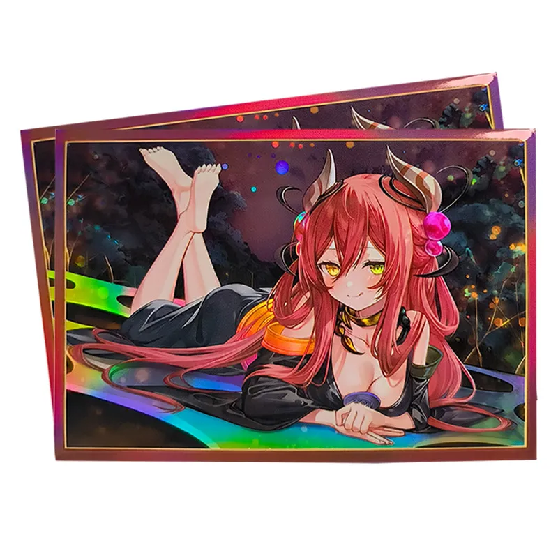 60 шт.набор Yu-Gi-OH! Защитный чехол для карт Traptrix Flash Card Sleeve, коллекционный, для аниме-игр, 63x90 мм, подарок, игрушка (art.: 3920d91c3ad43) - 3920d91c3ad43