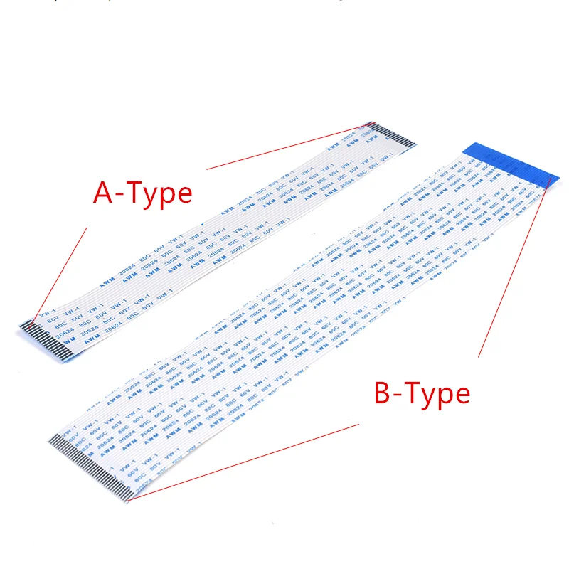 

0.5/1.0mm Pitch 1000mm 100CM FPC FFC Flexible Flat Cable AWM 20624 80C 60V VW-1 Ribbon Wire 4/6/8/10/12/14/16/20/26/30/40/50/60P