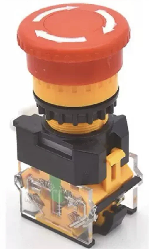 

1 шт. аварийной остановки 10A 380V 22 мм, самофиксирующиеся головной выключатель питания Грибовидная кнопка переключатель 1 NO 1 NC LA38-11ZS