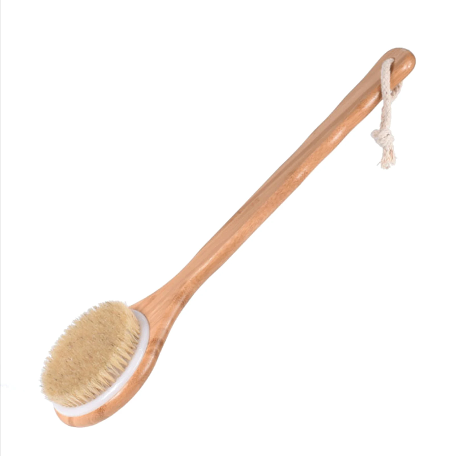 

Scrubber Dirt Stains Shower Natural Bristle Back Skin Exfoliating Bath Brush Spa 40cm Long Handle Massager Home Cleaning