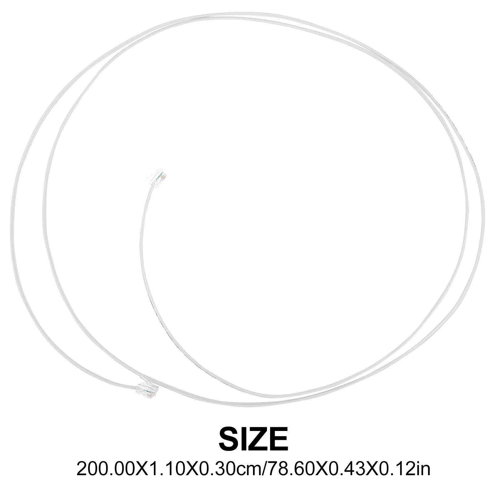 Плоский провод телефонной линии для подключения 2-жильного стационарного кабеля