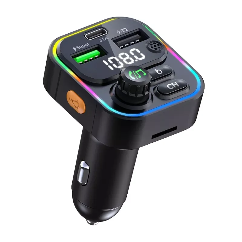 

Wireless FM Transmitter PD20W+QC3.0 Radio Receiver Rechargeable Car Music Player USB Play Support MP3/WMA/APE/FLAC/WAV