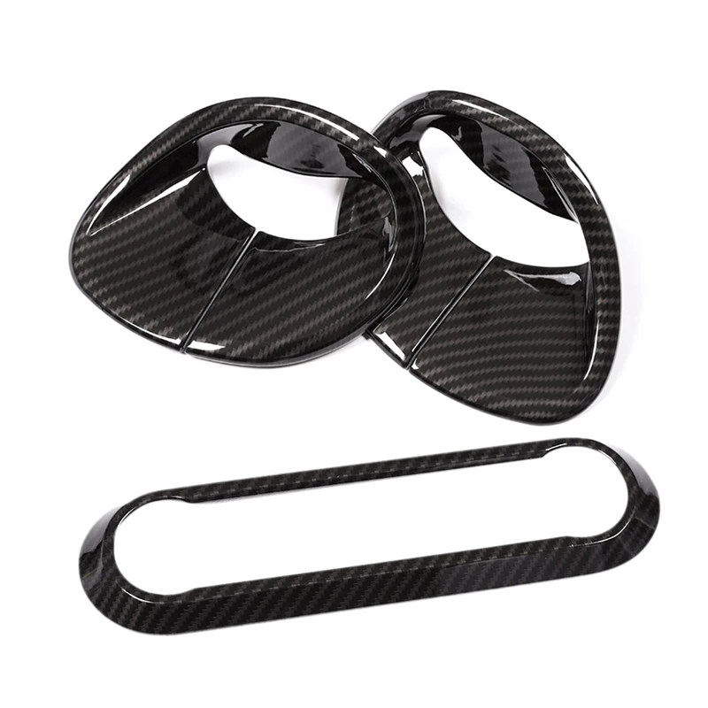 

3 шт. автомобильные аксессуары: 1 шт. для Alfa Romeo Giulia Stelvio 2016 2017 2018 Центральная рама для регулировки кондиционера и 2 шт. ABS Ch