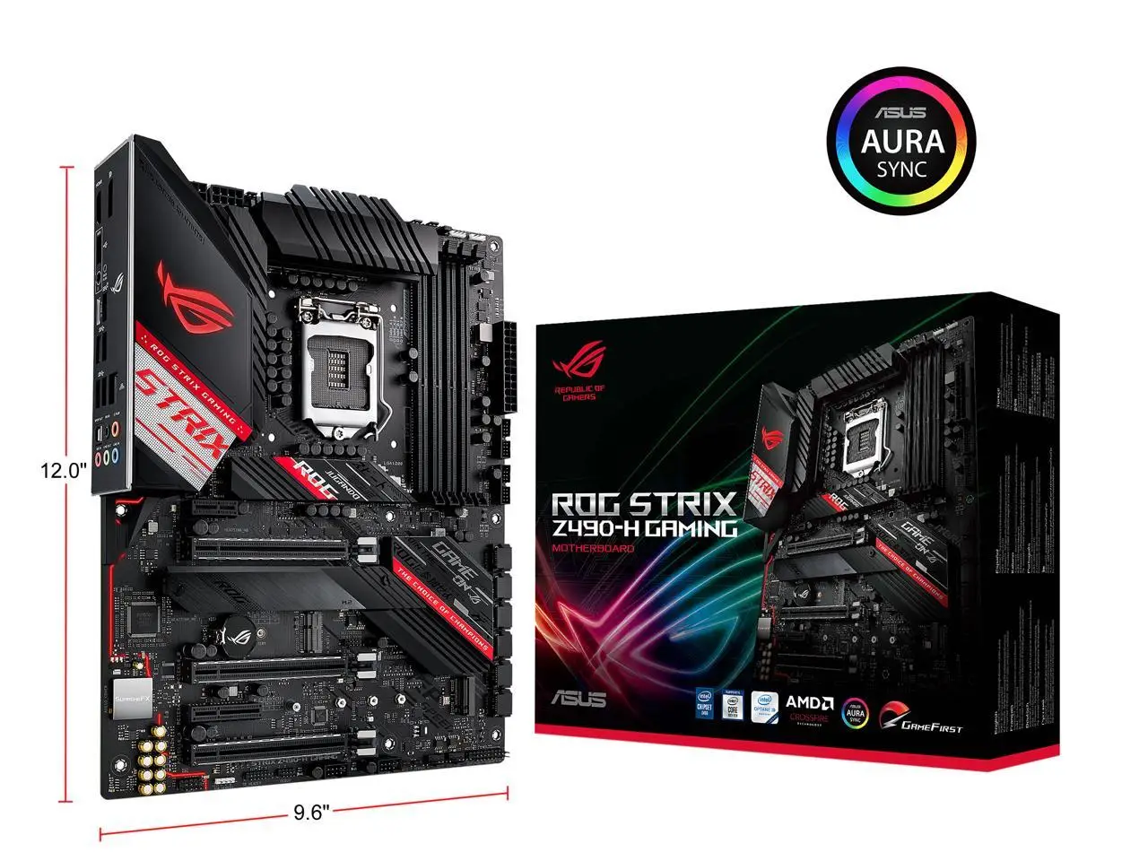 

For Asus ROG STRIX Z490-H GAMING Original Desktop Intel Z490 Z490M DDR4 Motherboard LGA 1200 i7/i5/i3 USB3.0 M.2 SATA3