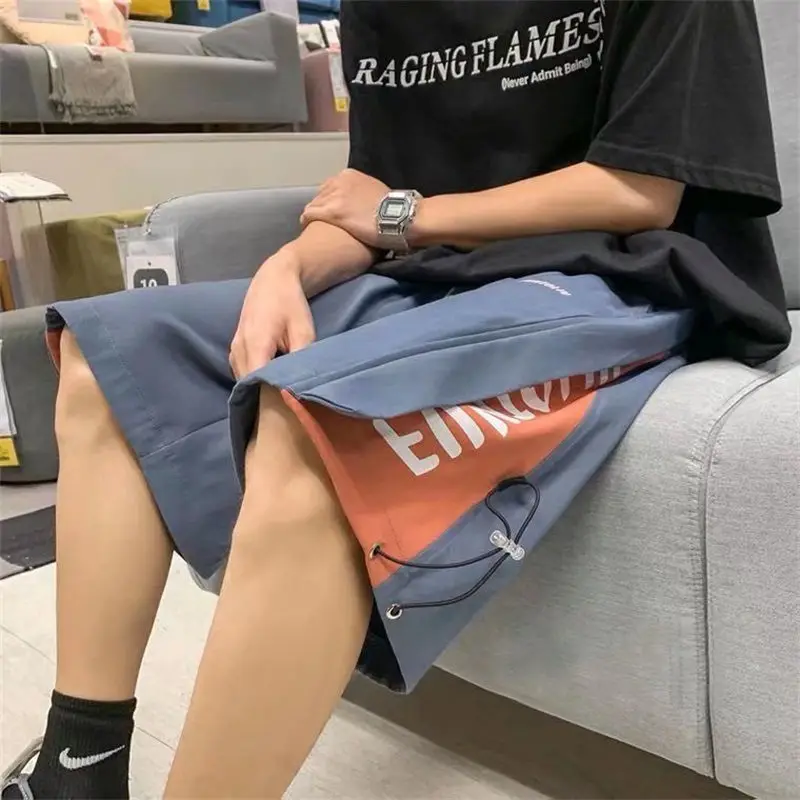 Летние мужские брендовые шорты, повседневные свободные быстросохнущие дышащие спортивные пляжные брюки, мужские шорты для фитнеса и бега