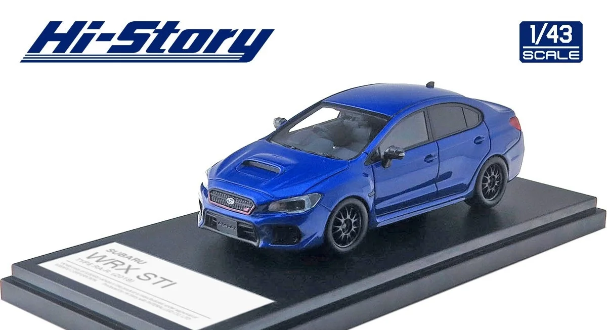 

Blue Hi Story 1:43 Subaru WRX STi Type RA-R JDM Metal Diecast Model Toy Gift
