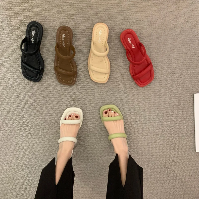 

Shoes Slippers Flat Slides Platform Rubber Baotou Designer Rome Fabric Retro Rubber Weave Soft Sole Shoes Slippers Beach Sandals