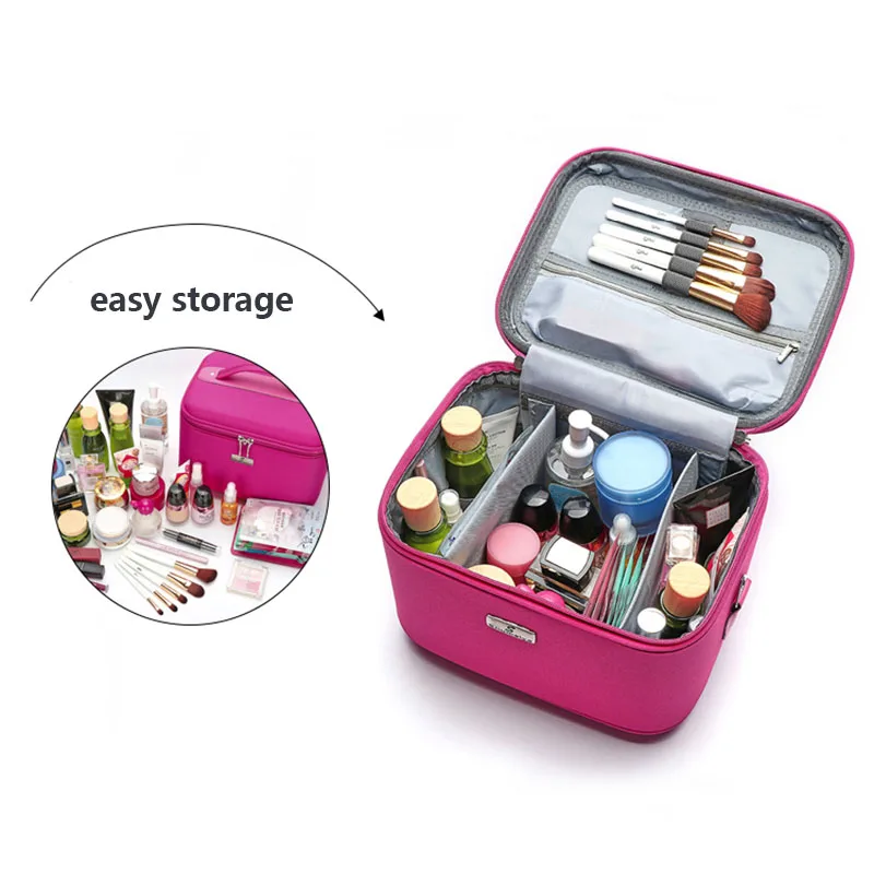 

Large Capacity Cosmetic Box Make Up Bags Makeup Storage Box Cosmetic Bag for Women Makeup Travel Bag Cosmetics Organizer