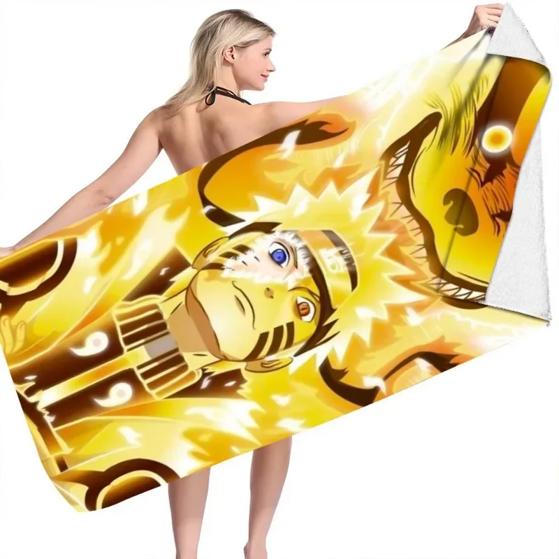 70X150 см популярное аниме-полотенце Наруто для девочек летние полотенца ванной