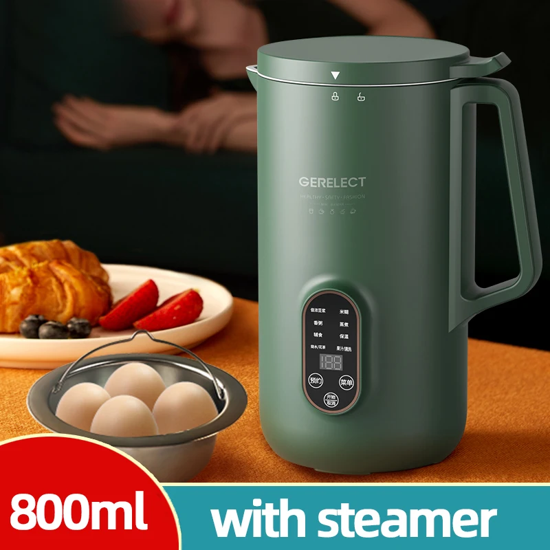

800ml Soybean Milk Machine Electric Juicer Multifunctional Wall Breaking Machine Automatic Heating Cooking Soy Milk Maker 220V