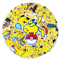54pcs pikachu stickers non repeating waterproof self adhesive luggage car mobile phone computer removable graffiti stickers