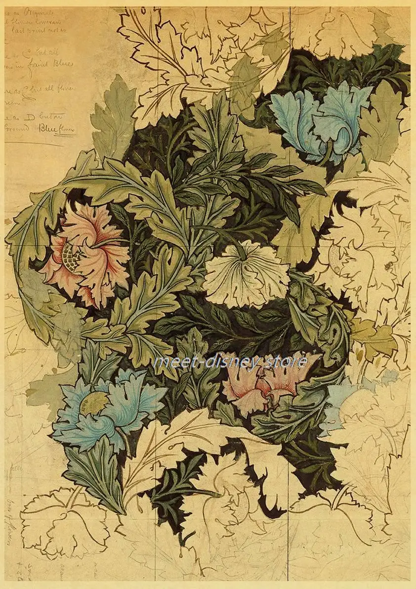 

Классический ретро постер Уильям Моррис