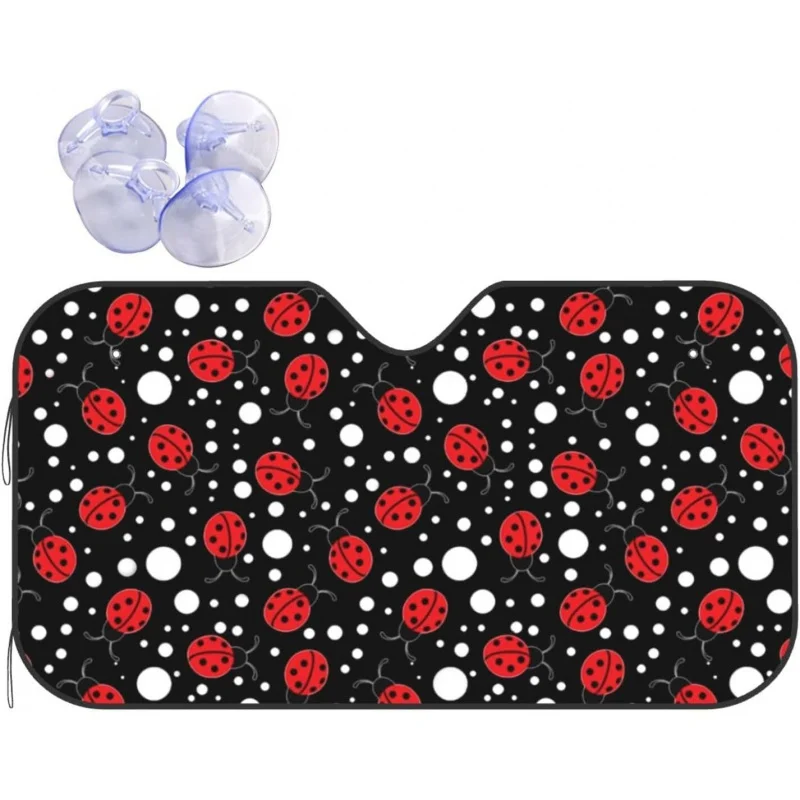 

Забавный складной козырек на лобовое стекло «божья коровка» для автомобиля, внедорожника, грузовика, автомобиля, солнцезащитный козырек, Складной автомобильный козырек, переднее стекло