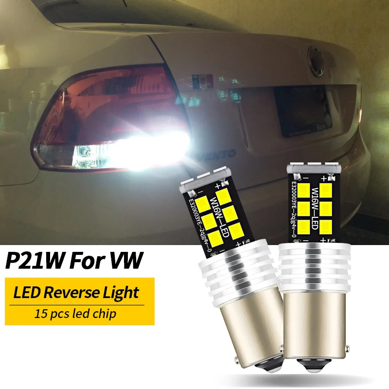 

2pcs LED Reverse Light Blub Lamp P21W BA15S Canbus For VW Passat B5 B5.5 B6 Golf mk3 mk4 mk5 mk6 3 4 5 6 Polo 6n 6r 9n Touran