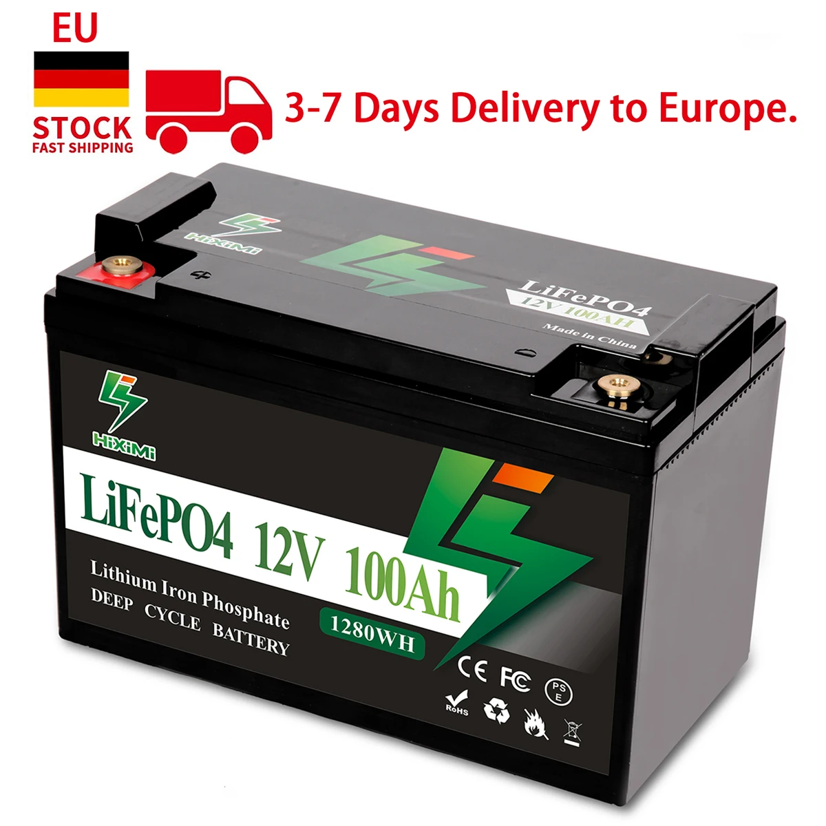 

LiFePO4 Battery 12V Bluetooth 100Ah 200Ah Lithium Iron Phosphate Deep Cycle,100A Smart BMS,Support Battery Series or Parallel
