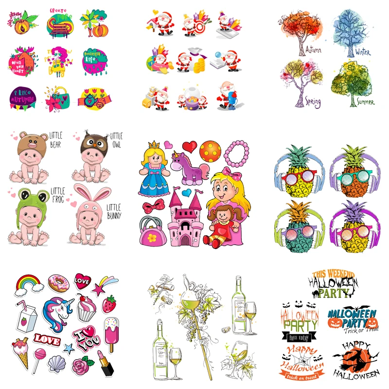 

Cartoon Animal Iron Patches for Clothing Heat Transfer Vinyl Designs for T Shirts Patches on Clothes Badges Clorhing Stickers