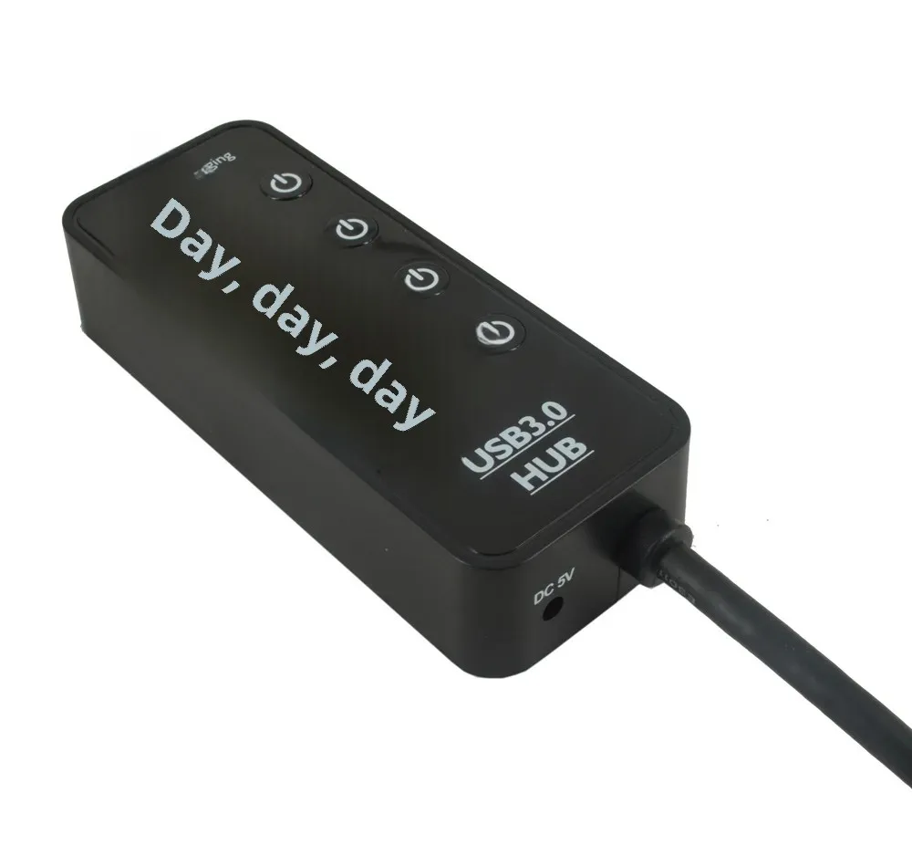 Высокоскоростной 4-портовый концентратор USB3.0 с быстрой зарядкой электронные