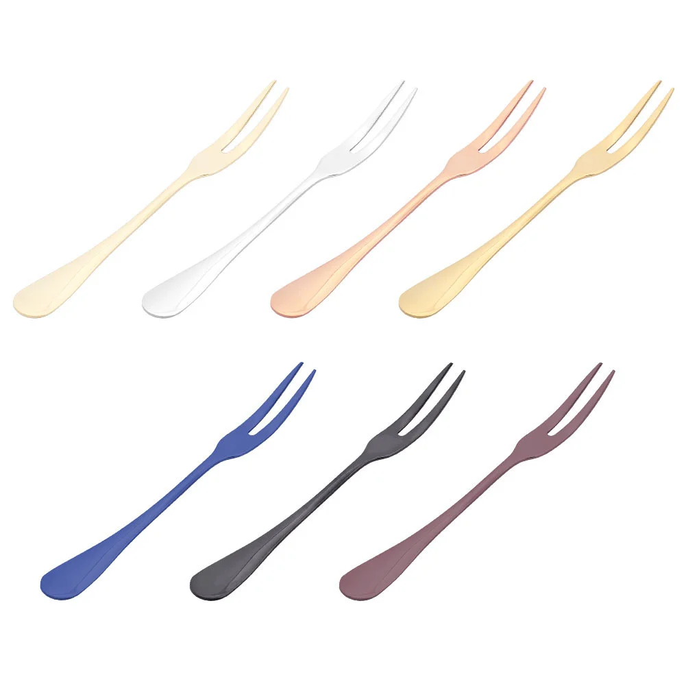 

Покупатель звезда красочная нержавеющая сталь Вилка для фруктов кухонный набор столовых приборов для закусок столовый набор для чая