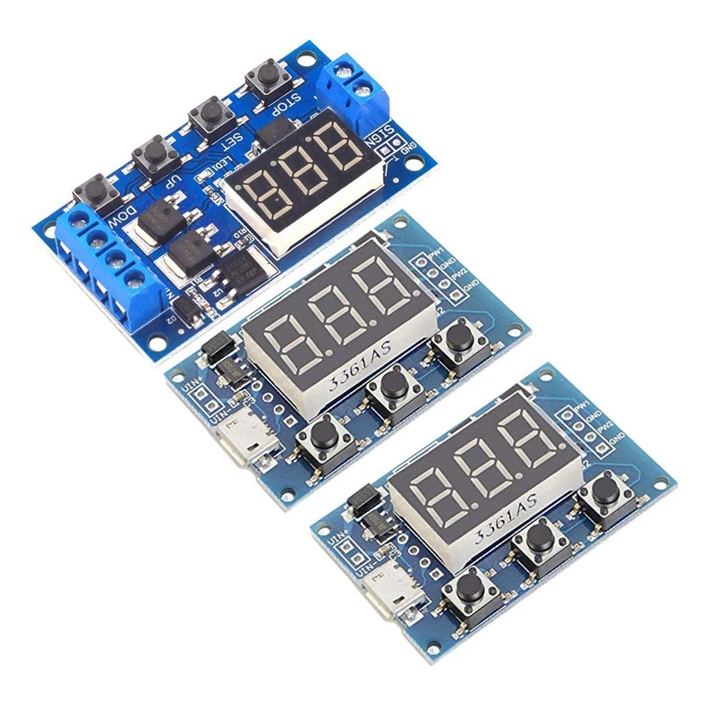 

JFBL Лидер продаж, 1 шт., 12 В 24 В светодиодный тока, светодиодное Цифровое реле задержки времени и 2 шт., цифровой 2-канальный модуль квадратной во...