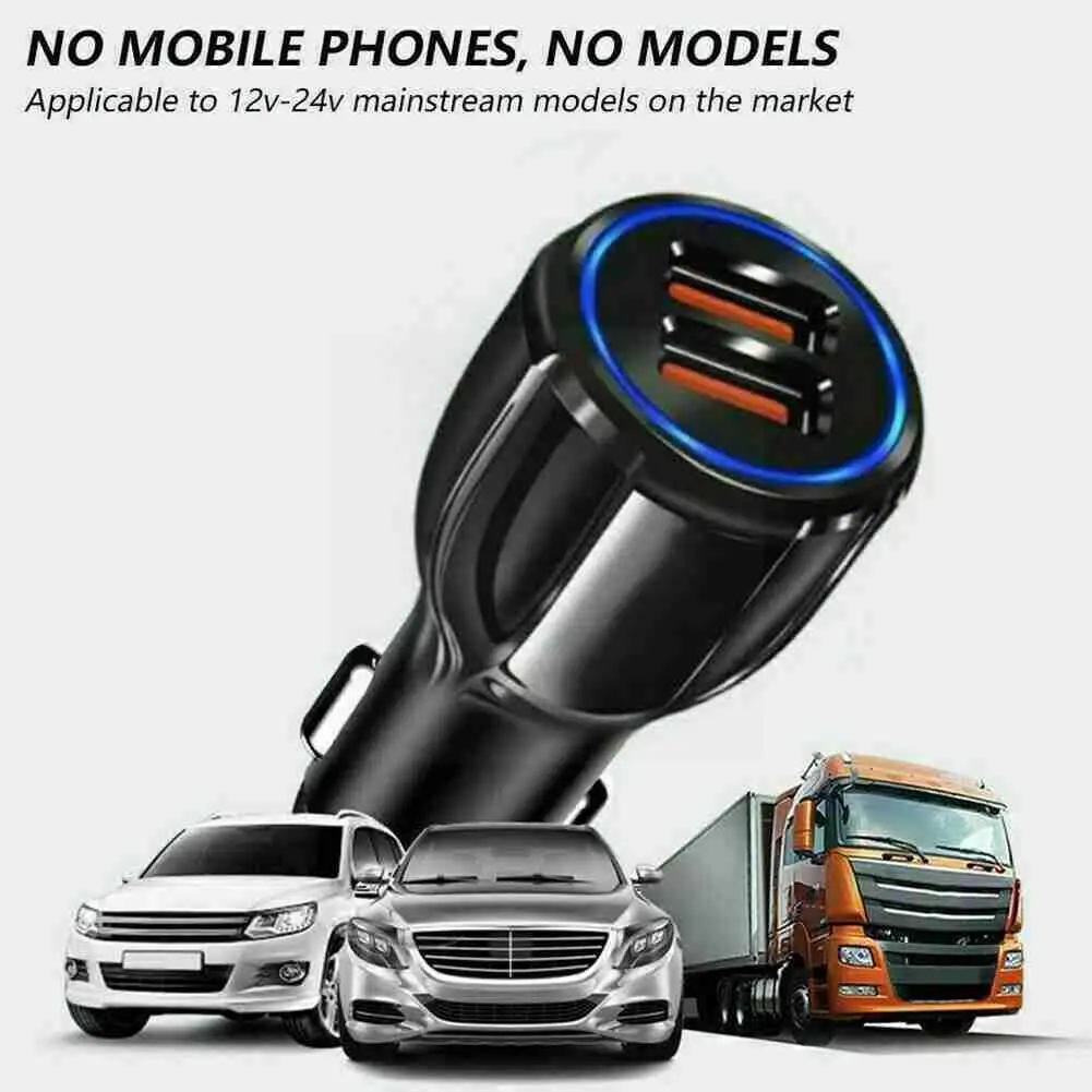 

Fast Usb Car Charger Bowling Ball Dual Usb Car Charging Cigarette Lighter Socket 2 Port Adapter For Car Acce H5v8
