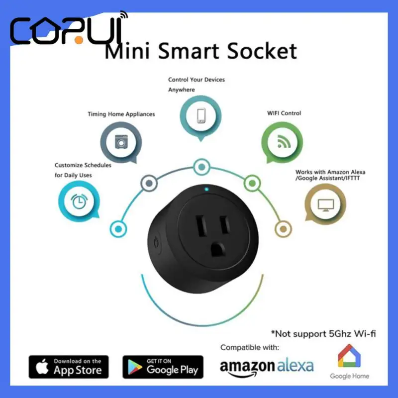

Смарт-розетка CoRui с поддержкой Wi-Fi и голосовым управлением, 10 А