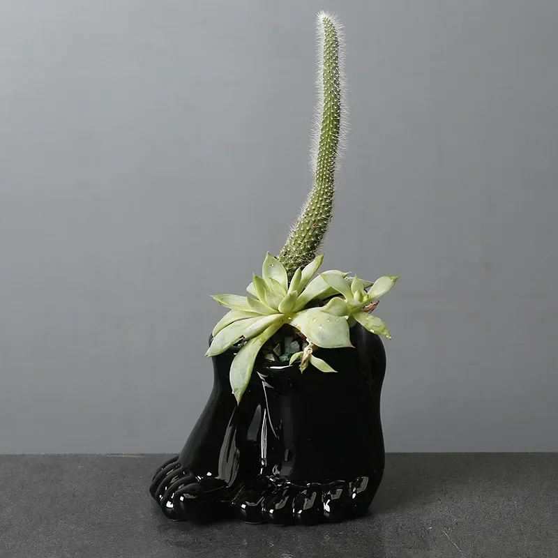 Ваза для цветов садовое украшение керамический цветочный горшок белый