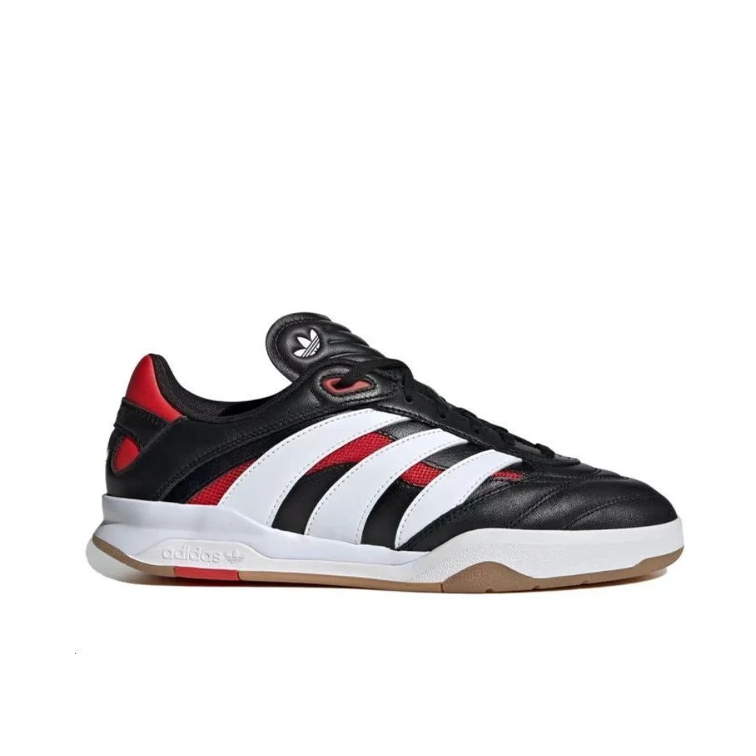 Фото Adidas PREDATOR MUNDIAL Удобные амортизирующие повседневные кроссовки Мужская и женская спортивная обувь Черный Белый цвет №2