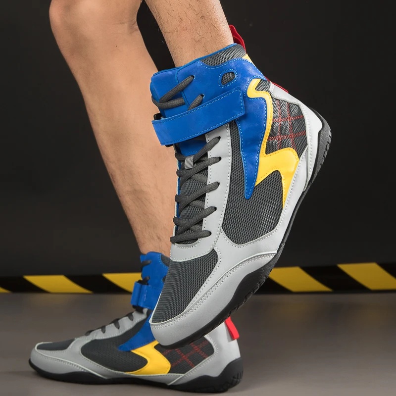 New Boxing and Wrestling Shoes for Men and Women High Top Training Shoes for Men Squat Gym Fitness Weightlifting Shoes