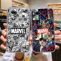 marvel comics phone case for huawei mate p10 p20 p30 p40 10 20 smart z pro lite honor20i transparent case