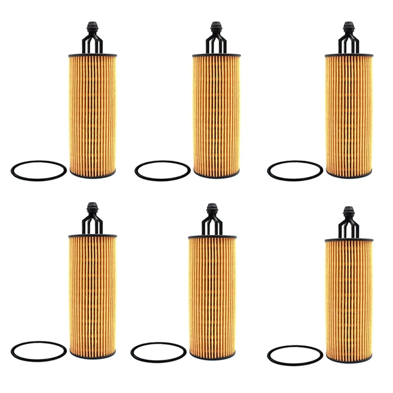 Масляный фильтр для Jeep Grand Cherokee WK2 2010 -2019 / Wrangler 2014-2017 3604CC двигатель 68191349AA 68191349AC 6 шт.