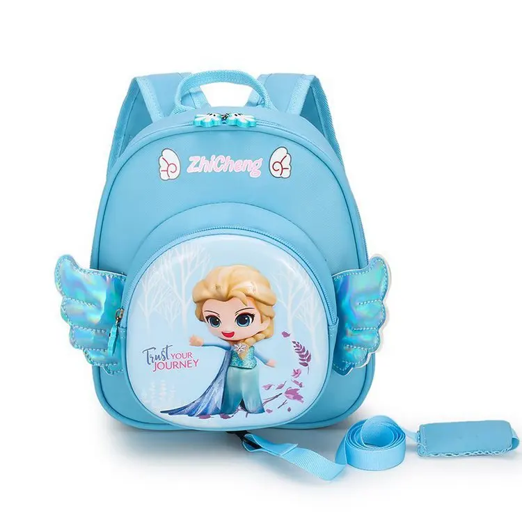 

Disney Frozen Elsa Kindergarten Schoolbag Boy Cute Fashion Children's Backpack Toddler Baby Anti-lost Schoolbag