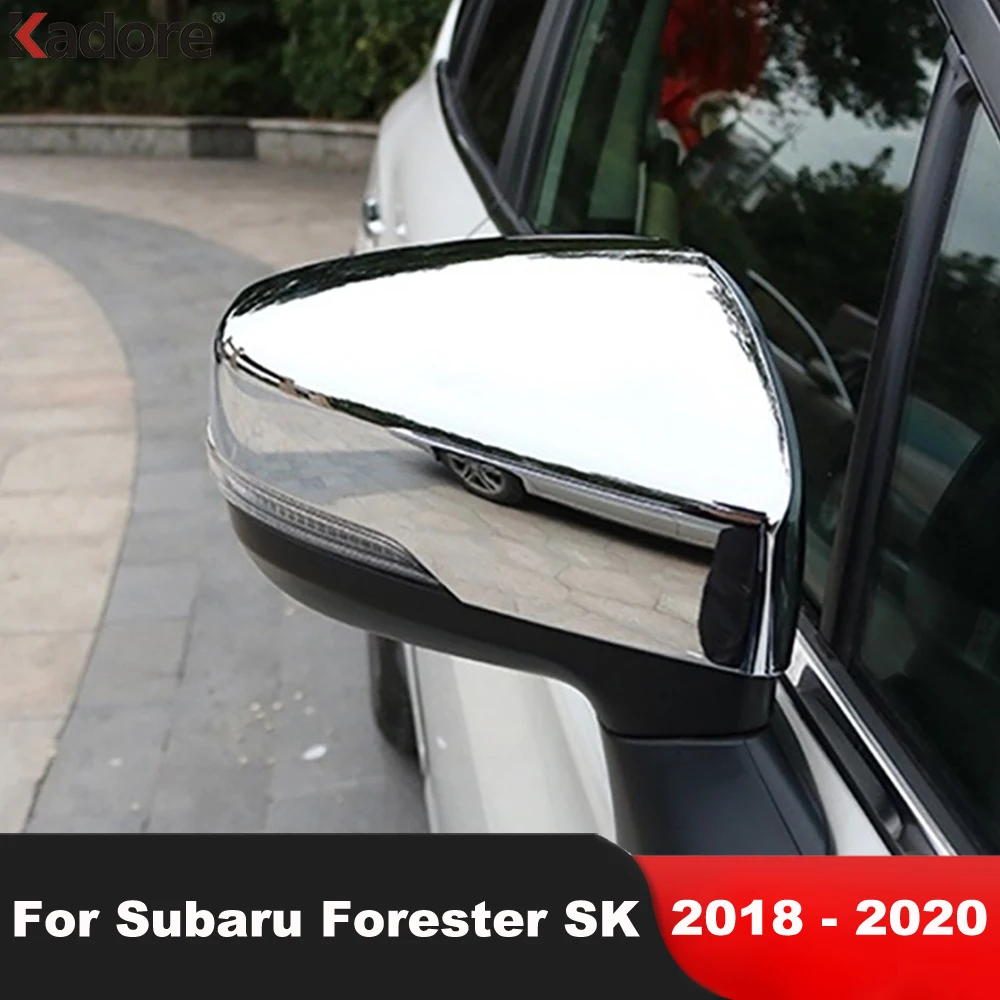 

For Subaru Forester SK 2018 2019 2020 ABS Chrome Door Rearview Mirror Cover Trim Side Mirrors Cap Overlay Car Styling 2pcs/set