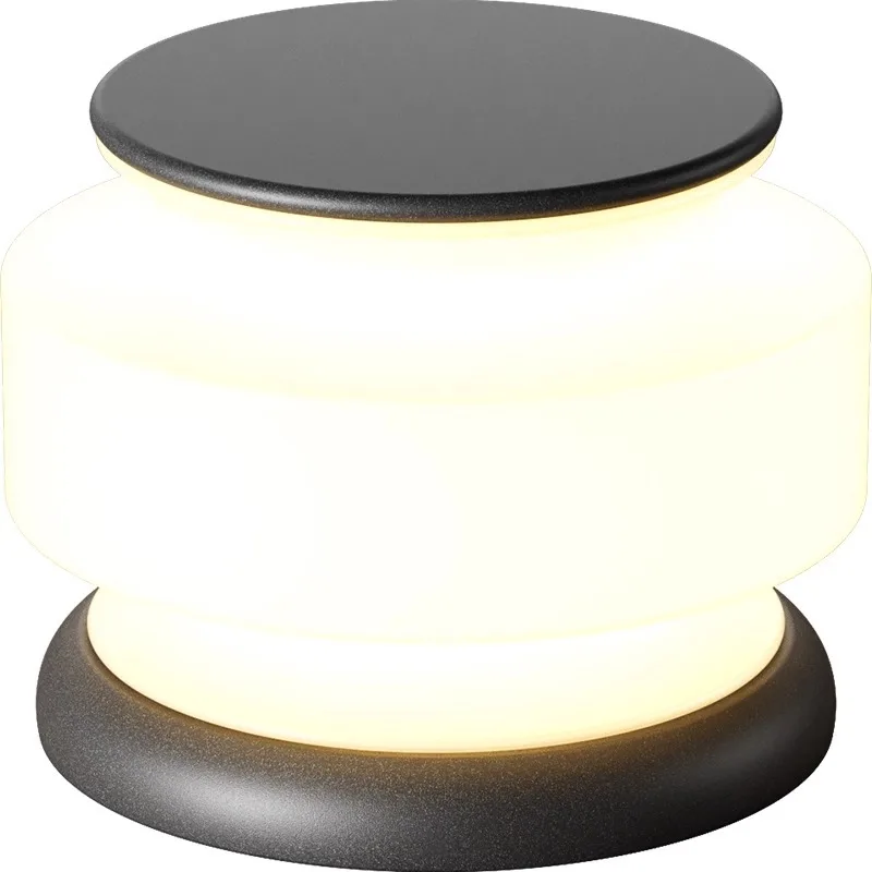 Солнечные фонари на столбе уличный водонепроницаемый круглый светодиодный