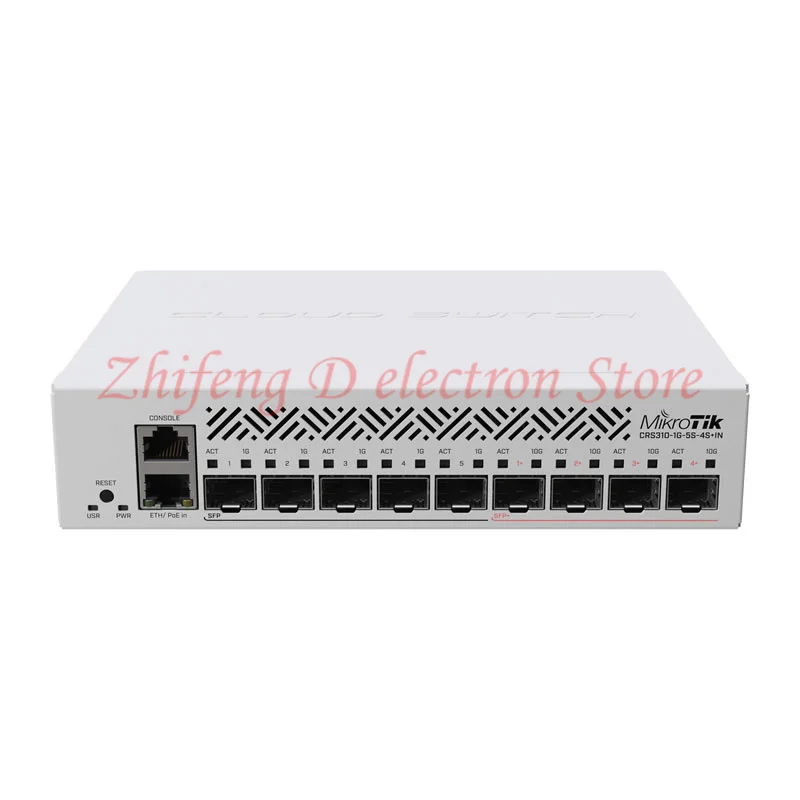

MikroTik CRS310-1G-5S-4S+IN intelligent three-layer network management 10-port cloud routing switch 10G