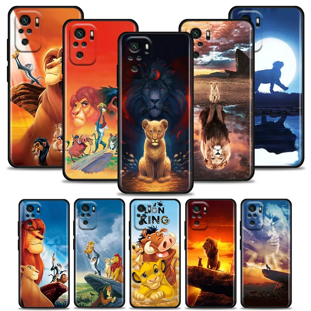 

The Lion King Anime Cartoon Comic Phone Case For Redmi Note 11S 11T 11E 11 10 10S 9T 9S 9 8T 8 2021 7 Pro 5G Xiaomi Cover Fundas