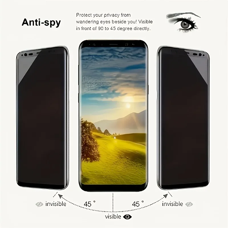 Фото 3D защитные пленки для экрана Honor 400 Lite X7, антишпионское защитное закаленное стекло для Honor Power X7A HD Glass №5