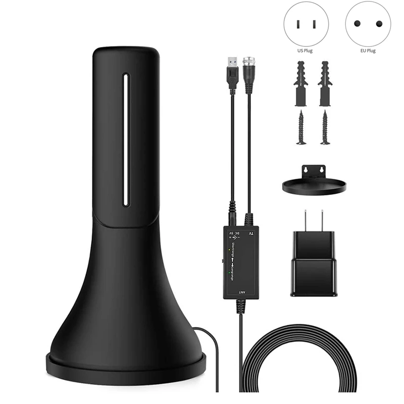 

Amplified HD Digital TV Antenna,300 Miles Long Range Reception Indoor HDTV Antenna With Amplifier, Support 4K TV