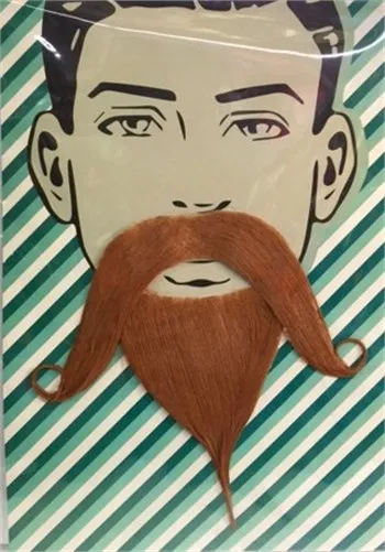 

Кофейный цвет, философская накладная борода и комплект усов