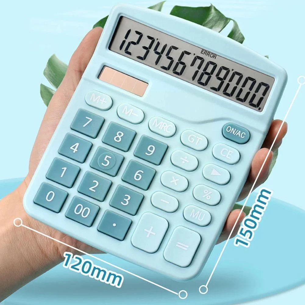 

12 Digits Electronic Calculator Large LCD Screen Solar Office Calculator Accounting Power Tools School Dual Portable Financ S7C5