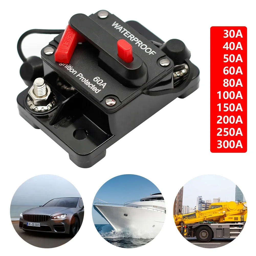 Предохранитель для автомобиля лодки 12-48 В постоянного тока 30 А 40 50 60 70 80 100 120 150 200 250