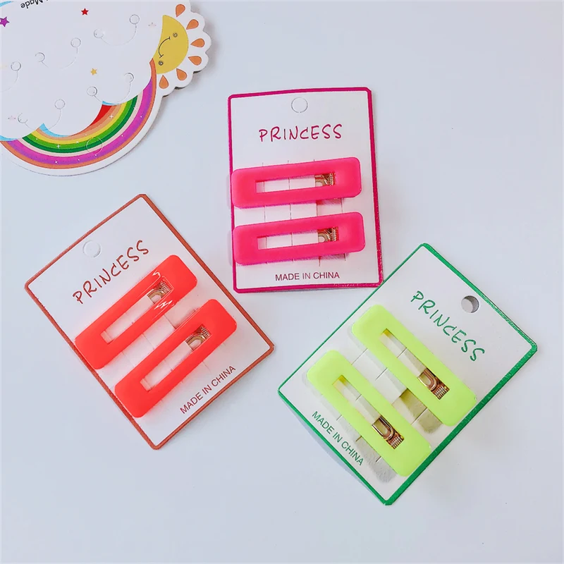 Hollow Eometry Square Duckbill Clip For Girl Women Fashion Hair Accessories