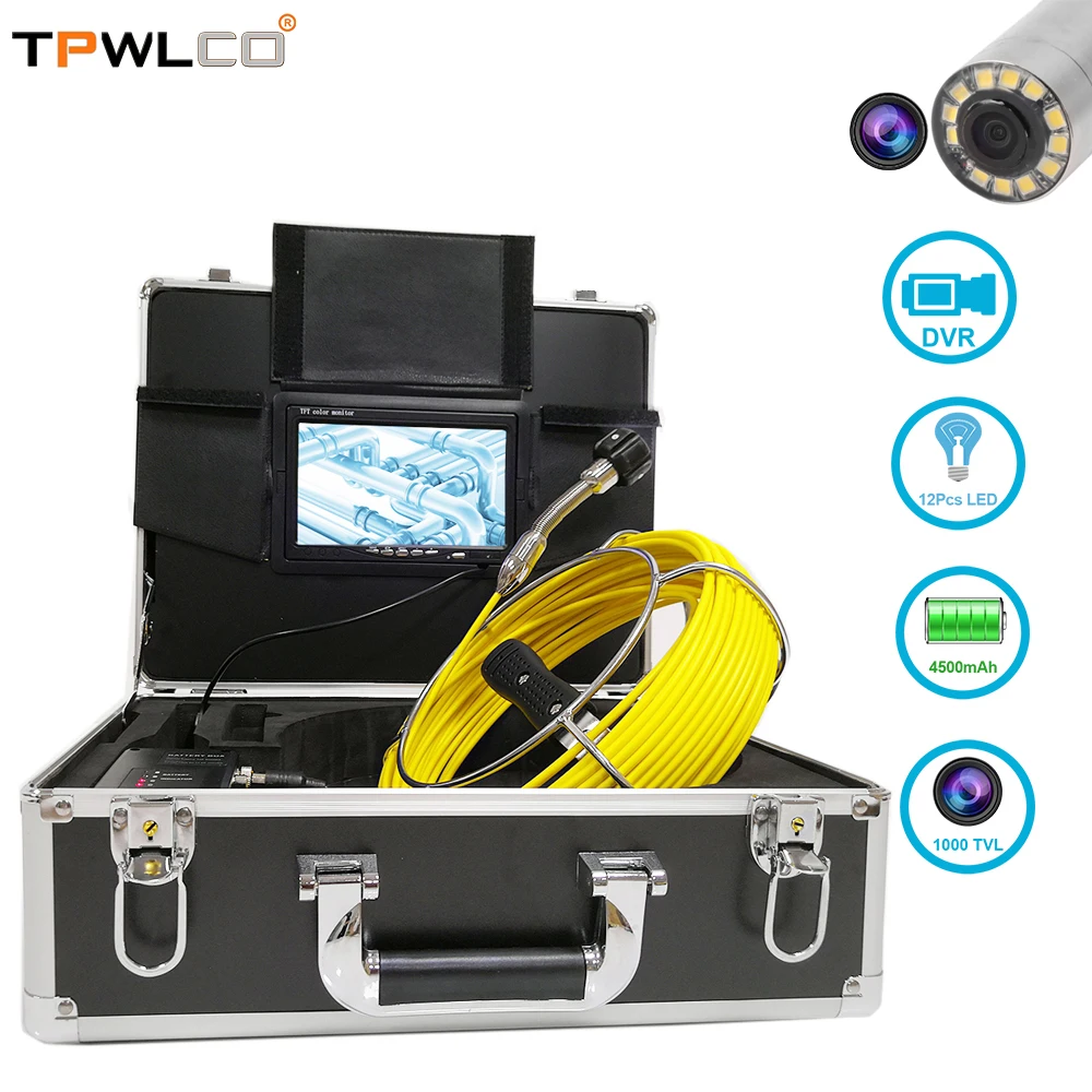 Бесплатная карта памяти 8 ГБ видеокамера для осмотра канализационных дренажных