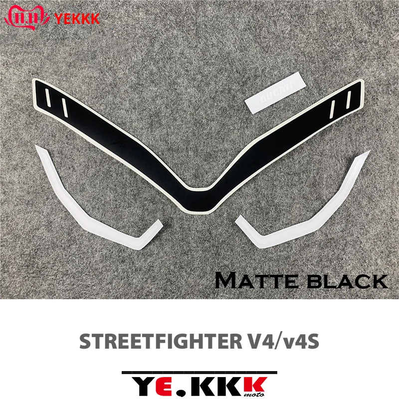 

Street Fighter Head Shell Sticker Head Decal Logo Original Factory Re-engraving For Ducati DUCATI STRETETFIGHTER V4 V4S
