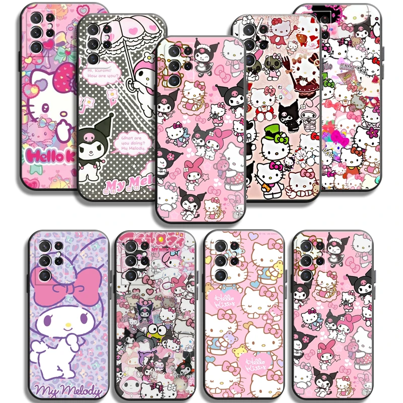 

Kuromi Hello Kitty Phone Cases For Samsung Galaxy A72 52 A21S A31 A71 A51 5G A42 5G A20 A21 A22 4G A22 5G A20 A32 5G A11 Coque